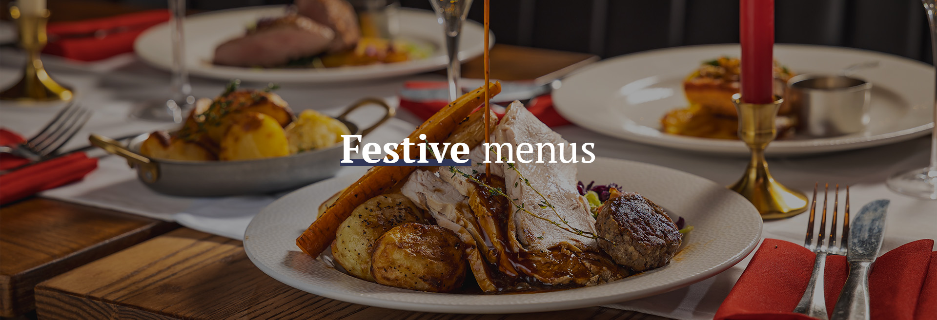 Christmas menu at The Alwyne Castle