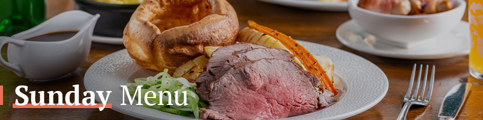 Sunday Menu at The Alwyne Castle